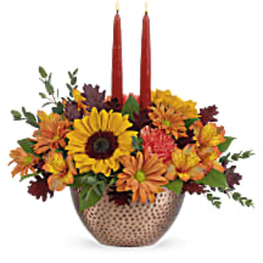 Autumn Copper Centerpiece