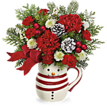 A Frosty Stripes Bouquet