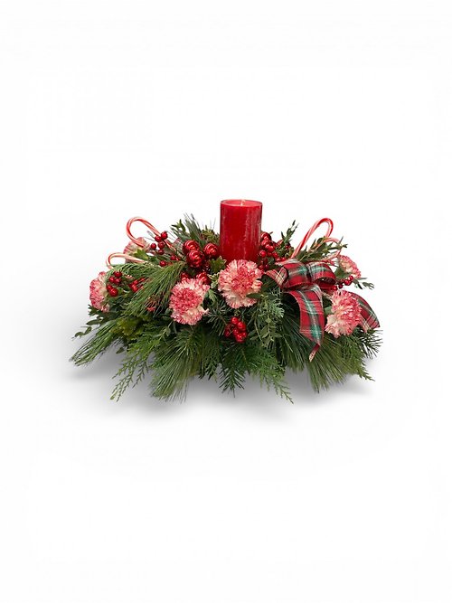 Peppermint Pines Centerpiece