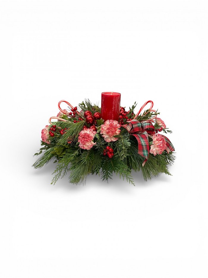 Peppermint Pines Centerpiece