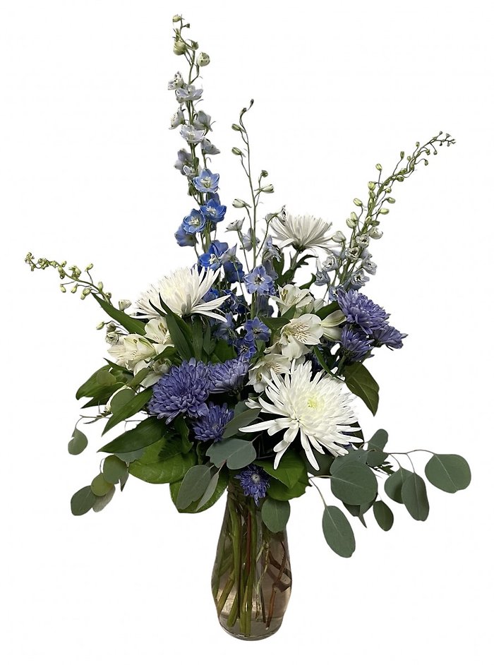 Blue Skies Vased Arrangement