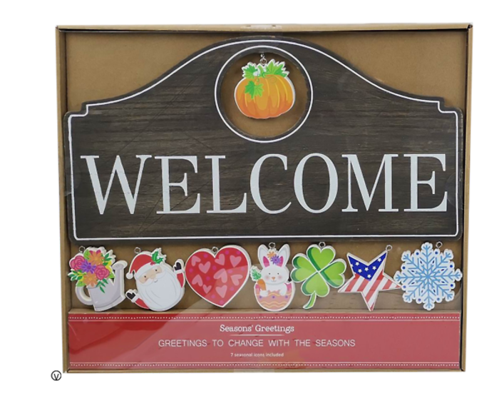 Seasonal Welcome Sign