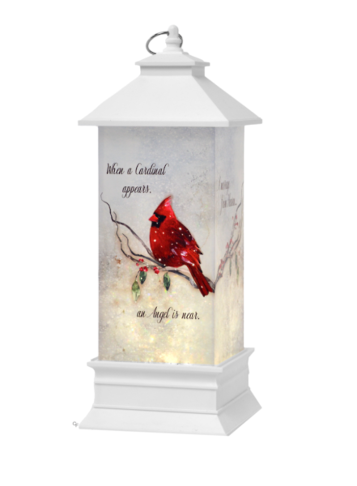 Light Up Bereavement Cardinal Lantern