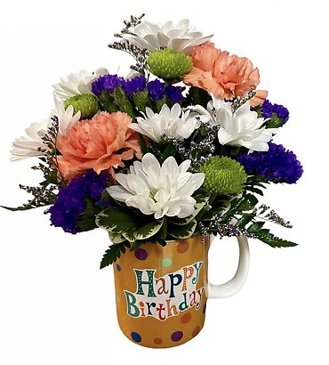 Birthday Mug Arrangment