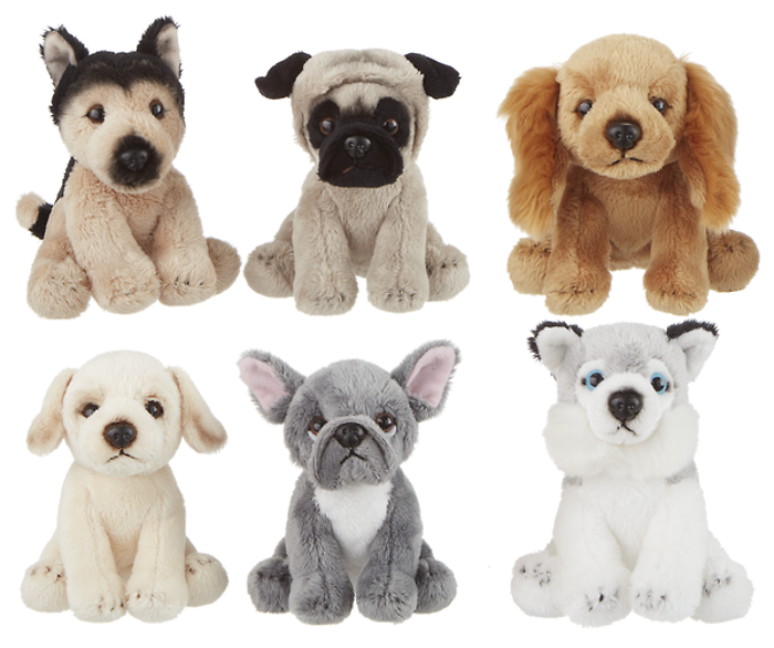 1- Mini 5\" Dog Plush