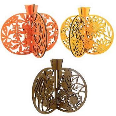 Laser Cut Wood Pumpkin