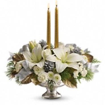 Silver and Gold Centerpiece