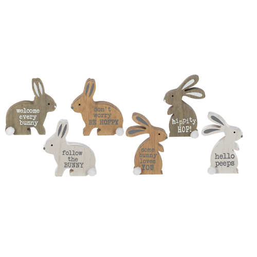Wood Bunny Table Sitter (1)