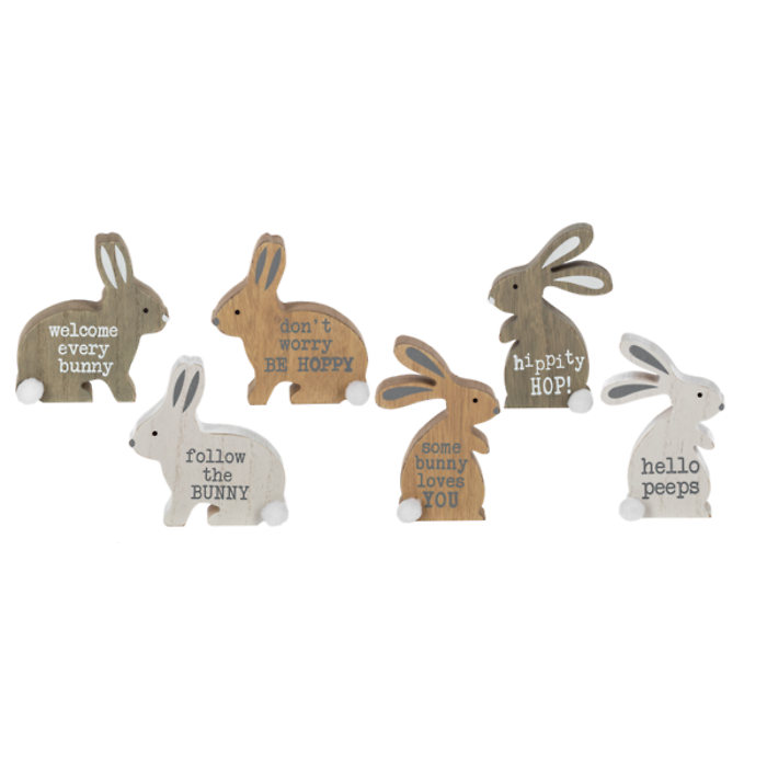 Wood Bunny Table Sitter (1)