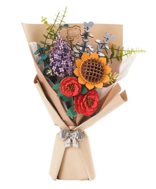3D Wooden Bouquet Puzzle DIY