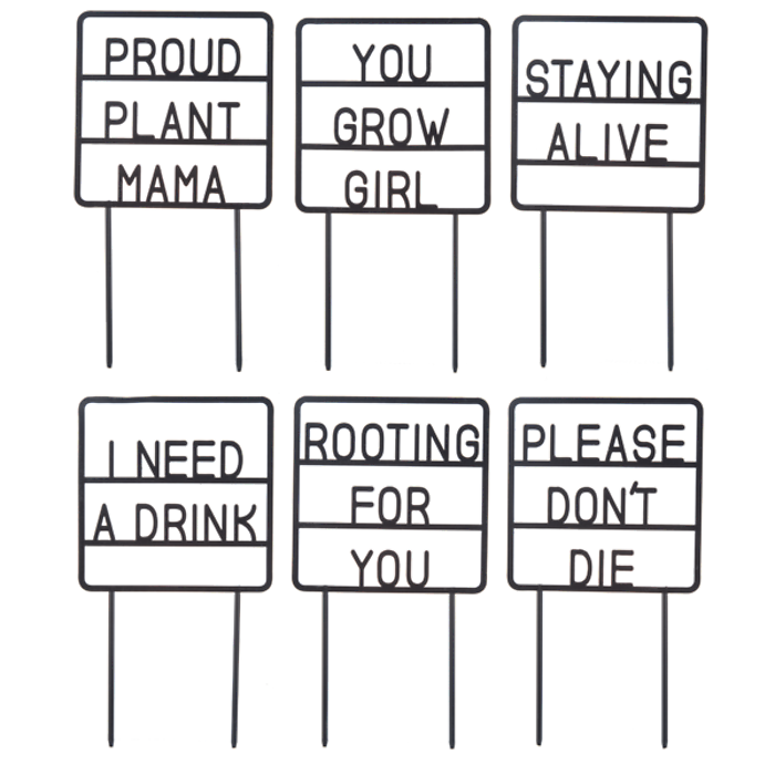 Funny Metal Plant Pick Add- On