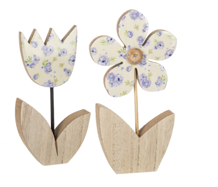Wood Flower Set