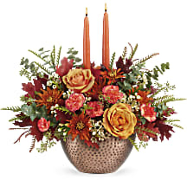 Gleaming Copper Centerpiece