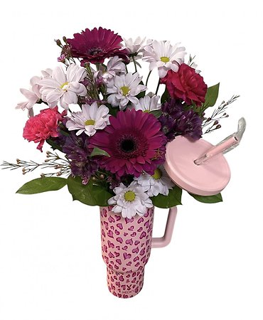 Hearts Tumbler Arrangement