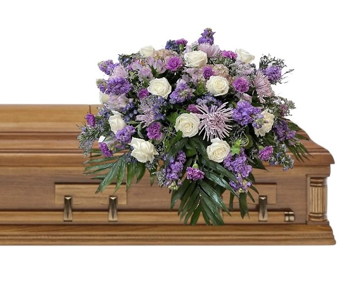 Lavender Grace Casket Spray