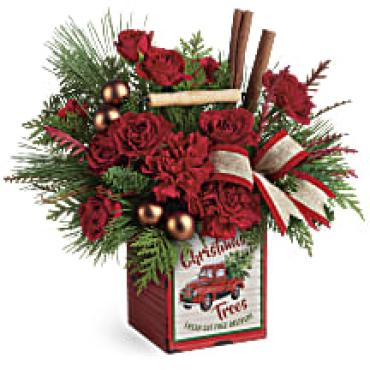 A Merry Vintage Christmas Bouquet