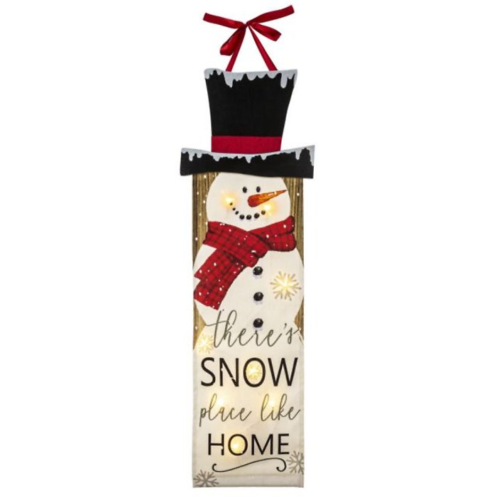 Snowman Light Up Banner