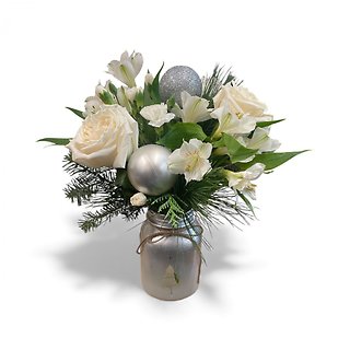 Silver Wishes Arrangment
