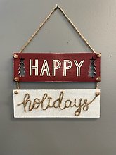 Vintage Happy Holidays Sign
