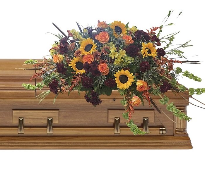 Harvest Serenity Casket Spray