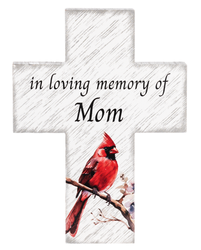 Mom Memorial Cardinal Cross