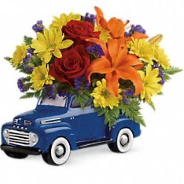 Vintage Ford Pick Up Bouquet